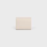SMALL FLAP WALLER TRIOMPHE IN SHINY CALFSKIN PALE BEIGE - Image 3